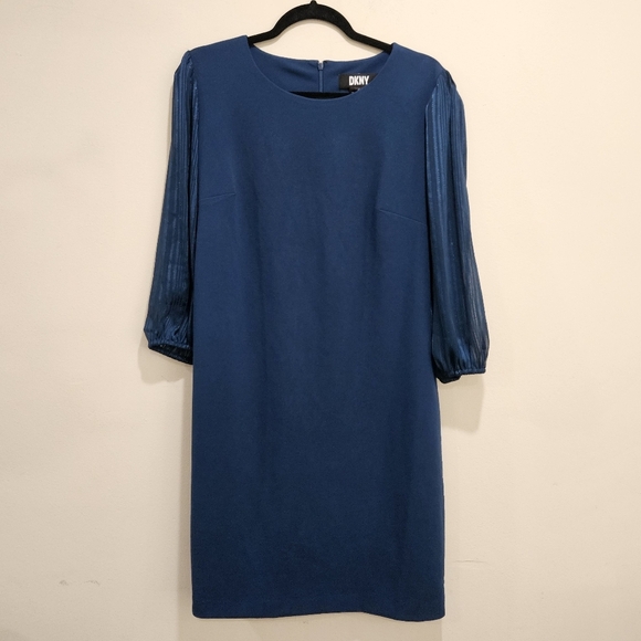 DKNY Pleated Sleeve Sheath Dress - Picture 1 of 12